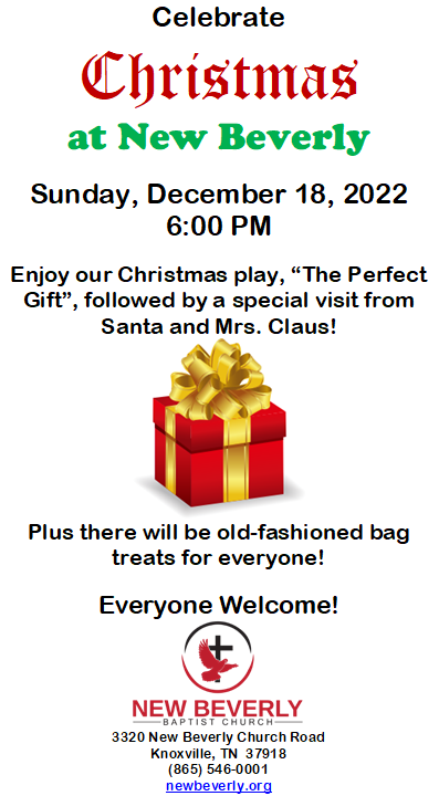 Invitation to 2022 Christmas Play at New Beverly